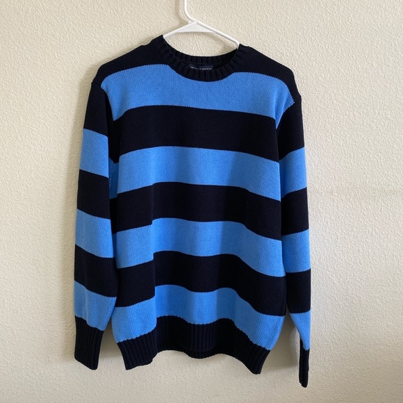 green and blue striped sweater brandy melville